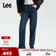 Lee25秋冬新429標準直腳加厚加絨深藍女保暖牛仔褲 深藍色 27