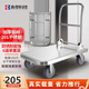 奐萃304不銹鋼手推車(chē)拉貨四輪平板拖車(chē)折疊搬運拉車(chē)家用海鮮小推車(chē) 201級70*50載重500斤4寸灰膠輪