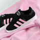 阿迪達斯（adidas）三葉草女鞋 秋季新款時(shí)尚 CAMPUS 00S 經(jīng)典復古運動(dòng)滑板鞋面包鞋 ID3171/黑色/白色/粉紅色 面包鞋 36.5