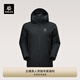 KAILAS凱樂(lè )石阿斯本硬殼羽絨服男700蓬鵝絨保暖防風(fēng)FLT 3L防水外套秋冬 玄青黑 M