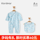 Kordear孕媽有禮-限時(shí)優(yōu)惠·新客39.9元-新生嬰兒連體衣春秋夏寶寶哈衣服 藍底白云(A類(lèi)純棉-四季款) 59cm 【推薦1-3個(gè)月】