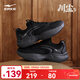 鴻星爾克川塵3男鞋老爹鞋2025秋季新款軟底舒適運動(dòng)鞋復古厚底休閑鞋 正黑/碳灰 41