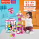費雪（Fisher-Price）積木美高拼搭大顆粒防吞咽創(chuàng  )意拼裝早教啟蒙兒童玩具收納套裝禮物 大顆粒積木80片-粉色