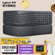 羅技（Logitech） ERGO K860無(wú)線(xiàn)藍牙鍵盤(pán)人體工學(xué)鍵盤(pán) 多系統辦公手托設計鍵盤(pán) K860人體工學(xué)鍵盤(pán)鍵盤(pán)