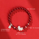 足銀2026馬年本命年紅繩手鏈純銀天然朱砂手串紫金砂馬年吉祥禮物 足銀999招財馬朱砂手串-禮盒