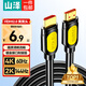 山澤 HDMI線(xiàn)2.0版 4k數字高清線(xiàn) 3D視頻線(xiàn) 支持筆記本電腦機頂盒PS4接電視顯示器投影儀線(xiàn) 4K熱賣(mài)款【辦公/家裝】 20米