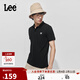 Lee標準版防曬紫外線(xiàn)刺繡logo涼感短袖男女同款情侶polo衫休閑潮