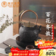 束氏生鐵壺可加熱煮水日本工藝茶壺燒水煮茶壺泡茶壺鑄鐵壺茶具