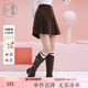 紫涵（ZIHAN）紫涵復古咖色百褶短裙女2024年冬季新款學(xué)院風(fēng)高腰純棉加厚a字裙 咖色 L