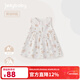 JELLYBABY[7A抗菌]女童連衣裙小童裙子夏季公主裙甜美兒童春夏款背心裙童裝 米白圖案4 【7A抗菌】 100