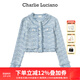Charlie Luciano刺繡牛仔短款夾克春夏新款淺藍93944小香風(fēng)小清新cl外套女潮 淺藍色 XS 34