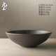 九土手工日式拉面碗粗陶復古盆大號碗大碗專(zhuān)用陶瓷湯盆碗定制餐具 淺霜大碗【大號】約12.4英寸