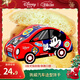 迪士尼兒童曲奇餅干 100g汽車(chē)鐵盒造型 孩子生日伴手禮 圣誕零食禮物