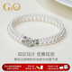 GiO珠寶 淡水珍珠小米珠雙層手鏈手串女送女友送老婆生日禮物