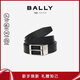 巴利（BALLY）男士腰帶商務(wù)方扣雙面腰帶6307811黑色120cm新年禮物