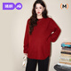 婧麒（JOYNCLEON）孕婦本命年紅色毛衣冬加厚保暖慵懶風(fēng)寬松大碼孕婦裝 Jwc196228