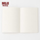 MUJI 上質(zhì)紙 方便翻開(kāi)的筆記本 學(xué)生文具 日記本 本子 8S62281 黑色 A6/橫線(xiàn)/80張