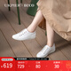 愛(ài)步（ECCO）女鞋板鞋 簡(jiǎn)約百搭真皮系帶休閑鞋小白鞋 柔酷2號206503海外直郵 01007 38