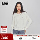 Lee商場(chǎng)同款舒適版絞花金屬牌女毛衣 乳白色 L
