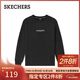 斯凱奇（Skechers）新年禮物男女同款休閑針織長(cháng)袖T恤衫L325U096