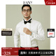 漢尼（HANY）[塔士多禮服法式襯衫]男長(cháng)袖結婚新郎婚禮西裝純白色男士領(lǐng)結襯衣 圣洛倫光學(xué)白 【贈送戛納黑領(lǐng)結】 39