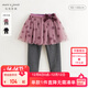 MARC&JANIE【黑科技蓄熱】馬克珍妮女童加絨打底裙褲兒童褲子冬裝241206