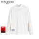 太平鳥(niǎo)男裝 短袖t恤男圓領(lǐng)休閑夏季潮流時(shí)尚長(cháng)袖上衣體恤 白色1(合體) 2XL