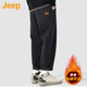 JEEP美國正品高端純棉工裝休閑褲秋冬男帥氣九分褲寬松直筒錐形褲春秋 灰色 常規 【官方正品】 XL