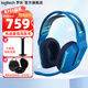 羅技（G）G733無(wú)線(xiàn)游戲耳機RGB炫彩7.1環(huán)繞聲頭戴式電競降噪BLUE麥克風(fēng)FPS吃雞耳麥輕量化 G733藍色
