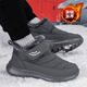 足力健大師老人鞋男冬季加絨運動(dòng)爸爸鞋加厚防滑雪地靴中老年?yáng)|北大棉鞋大碼 深灰【加絨男款】 42 標準運動(dòng)碼
