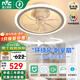 雷士（NVC） 臥室電扇燈吸頂燈帶風(fēng)扇 客廳餐廳燈 簡(jiǎn)約冬夏兩用薄中低戶(hù) 搖頭-白色-智能調光-36瓦全光譜