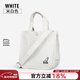 KANGOL官方帆布手提小方包女mini斜跨單肩手機包韓版潮牌百搭 米白