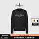 比音勒芬【輕柔彈力】秋季時(shí)尚男士簡(jiǎn)約字母印花T恤百搭圓領(lǐng)長(cháng)袖套頭衛衣 07黑 XL