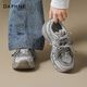 達芙妮厚底老爹鞋女2026春季新款藍鯨跑步運動(dòng)鞋小個(gè)子增高休閑鞋