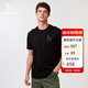 哈吉斯（HAZZYS）男裝 25夏大Logo圓領(lǐng)短袖T恤ASTZE0CBX70【安心品質(zhì)】