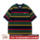 NORYBRAND 復古IVY短袖TEE條紋 情侶t恤棉夏季寬松半袖 cityboy 彩色 M
