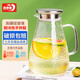 青蘋(píng)果冷水壺涼水壺硼硅耐熱玻璃冷熱水壺嘟嘟壺1.8L大容量家用飯店通用