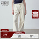Teenie Weenie小熊女裝秋季簡(jiǎn)約休閑松弛闊腿褲長(cháng)褲時(shí)尚韓版寬松褲 白色 L (170)