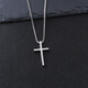 彩萊婭簡(jiǎn)約十字架鈦鋼項鏈男女極簡(jiǎn)個(gè)性吊墜不掉色學(xué)生毛衣鏈衣服配飾品 十字架項鏈