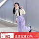 RAWRWAR戶(hù)外滑雪男童女童背帶滑雪褲 635  紫色 150 