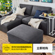宜家（IKEA）KIVIK奇維儲物腳凳現代簡(jiǎn)約布藝客廳帶儲物沙發(fā)配件 *米黃色剛納瑞德儲物腳凳