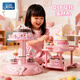 知貝兒童手工diy玩具過(guò)家家旋轉蛋糕展示臺3-6歲男女孩新年生日禮物 diy旋轉蛋糕機【粉色32件套】送材料包 2026年新款幼兒手工玩具禮盒