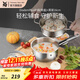 WMF食品級不銹鋼無(wú)涂層嬰兒輔食鍋湯鍋寶寶煮牛奶熱奶蒸鍋16cm奶鍋 DiademPlus奶鍋(帶蓋)+蒸屜 16cm