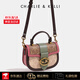 CHARLIE&KELLI品牌 CK輕奢包包女包馬鞍包女士2026新款高級感百搭單肩斜挎包 玫粉色【八倉速發(fā) 品牌禮袋】