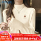 真維斯（JEANSWEST）半高領(lǐng)打底衫女秋冬內搭韓版加厚洋氣咖啡色長(cháng)袖上衣