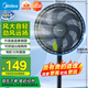 美的（Midea）電風(fēng)扇家用落地扇臺地兩用桌面七葉大風(fēng)量靜音節能電扇臺扇宿舍臥室搖頭扇新款加高迷你小風(fēng)扇 SAF30AB