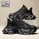 森馬森馬老爹鞋男款2026春季新款厚底男生運動(dòng)男鞋 【基礎款】黑灰 41