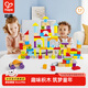 Hape木質(zhì)積木 兒童數字字母認知拼搭積木雙面數字字母桶裝積木 100粒雙面字母數字積木3-6Y