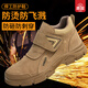 鼎固一腳蹬勞保鞋男防砸防刺電焊工冬季防燙工作鞋包鋼頭絕緣安全防滑 棕色【四季款】防砸防刺耐火花 42