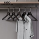 金領(lǐng)結黑色高端時(shí)尚實(shí)木衣架高檔西服衣掛寬肩無(wú)痕衣柜木質(zhì)衣?lián)?7【墨羽黑】?jì)?yōu)等男襯衣架10支/薄款男裝/寬松薄款女裝